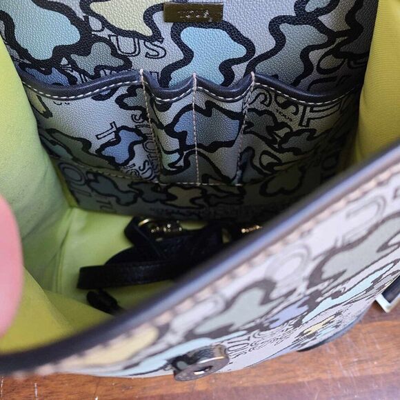 Tous Leather Kaos Icon Backpack Blue Grey Black Like New main image 4